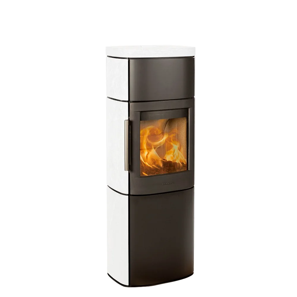 HWAM HWAM 4560c with sandstone cladding, Moca Cream