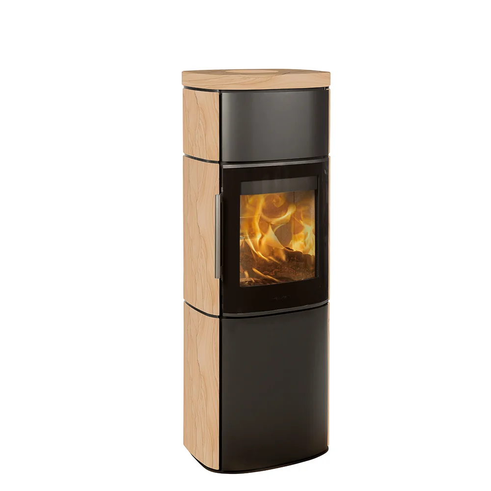 HWAM HWAM 4560m with sandstone cladding, Tobacco