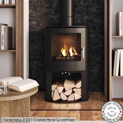 Mendip Churchill 8 Convection Logstore DC