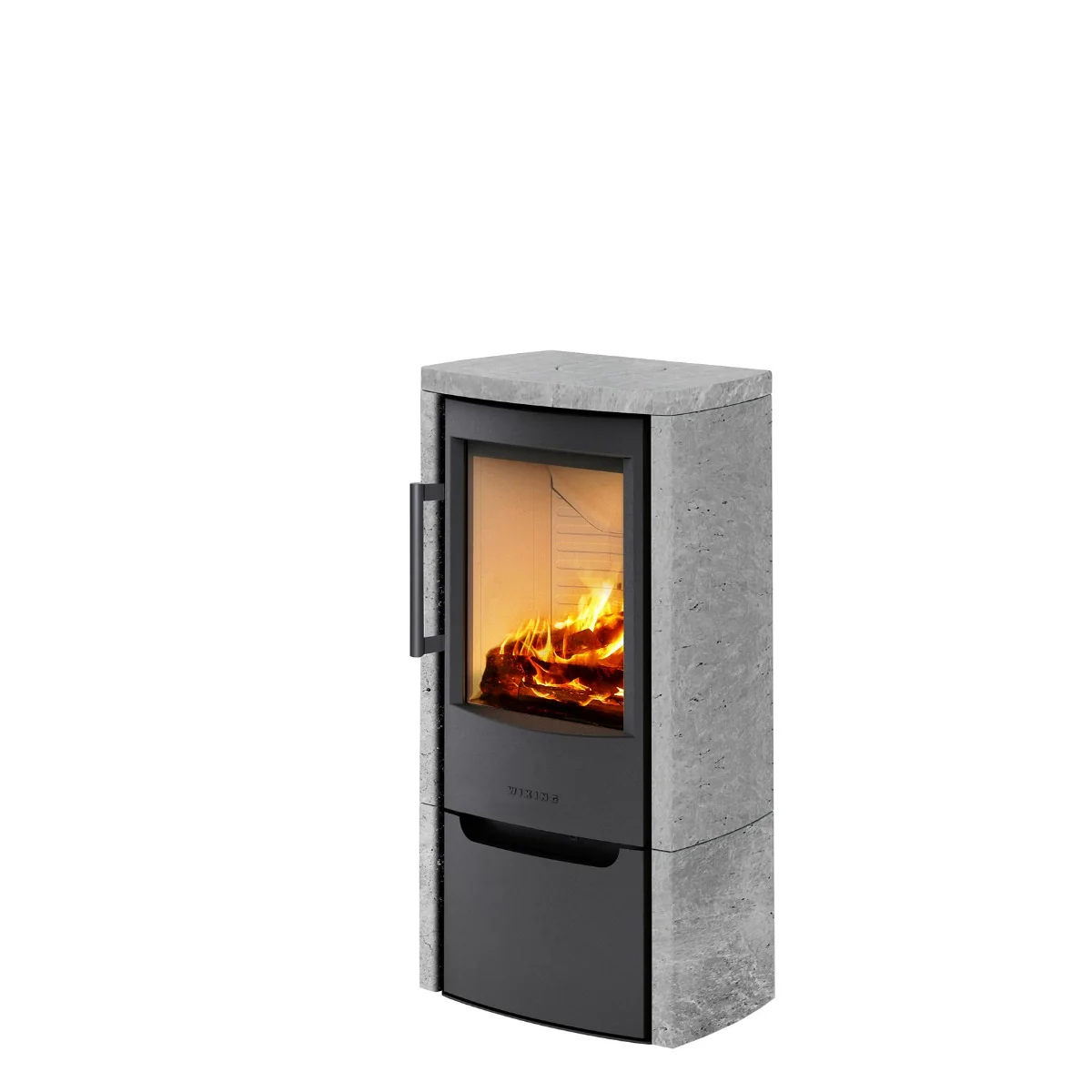 WIKING Miro 4+ with natural stone cladding & lower door