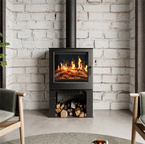 Mendip Woodland Ilektro Electric LCD Logstore